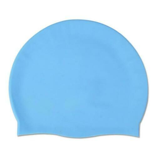 Silicone Swimming Cap Solid Color Long Hair Clean Swim Pool