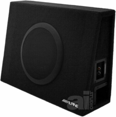 NEW ALPINE SBT-S10V (1) 10'' SWT 1000W SUBWOOFER & PORTED SLIM TRUCK ENCLOSURE NR