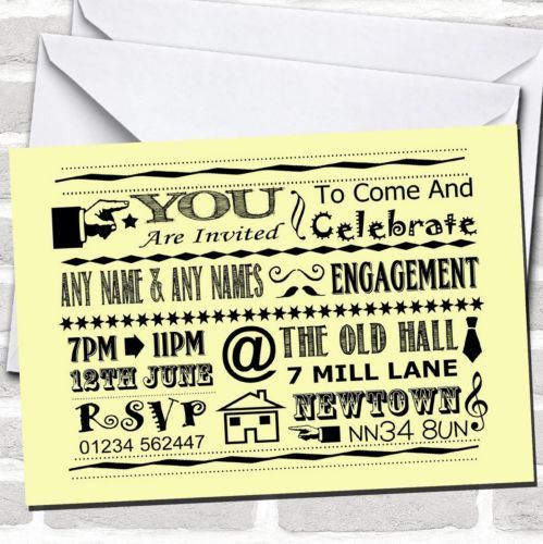 An Engagement Party 8Ct Invitations | eBay