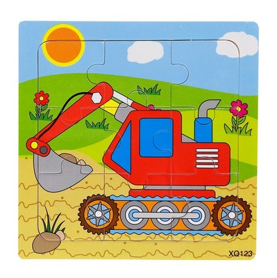Bearstar Wooden Jigsaw Puzzle with Storage Tray for 2 to 4 Years Old Kids Se
