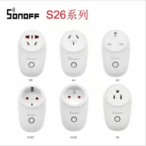 2021 Sonoff S26 S20 Wifi Smart Power Socket APP For