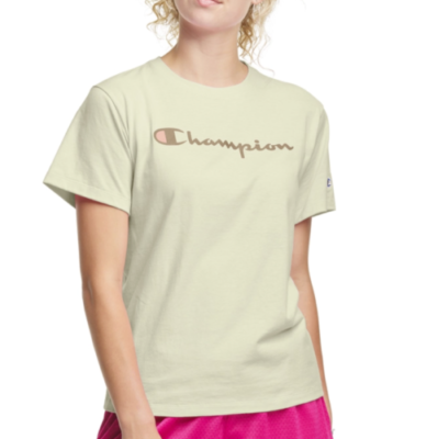 Champion script t shirt women's sales