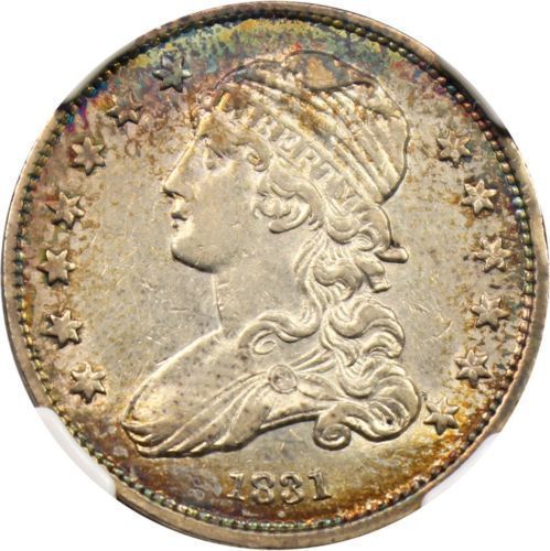 1834 CAPPED BUST SILVER QUARTER XF! R002ZXCCA | eBay