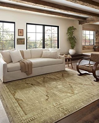  Magnolia Home by Joanna Gaines x Sinclair 2'-3'' x 11'-6'' Khaki / Tobacco
