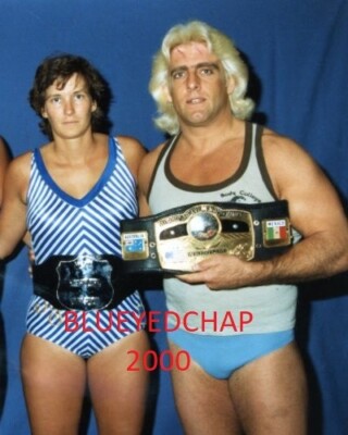 SUSAN GREEN & RIC FLAIR WRESTLER 8 X10 WRESTLING PHOTO NWA