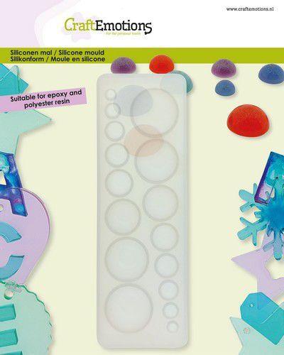 CraftEmotions Silikonform Halbkugel 8 Größen 4,5x13,5cm