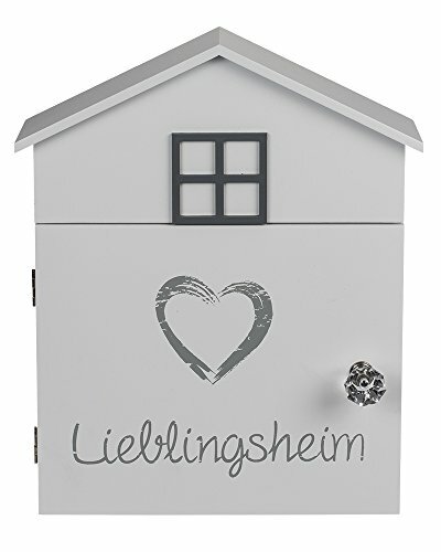 Design-Schlüsselschrank 'Route 66' – Retro, Schwarz, Aus Holz, 40 Cm Hoch, Mit 8 Haken
