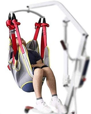 HNYG Hoyer Lift Sling with Head Support Medical Patient Lift Slings Large wi