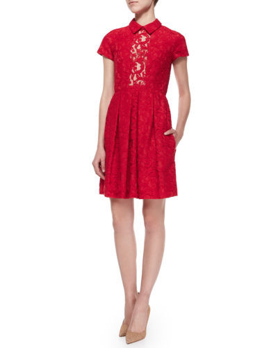 french lace white dress The Jules Dress in White Chantilly Lace 2 / White Chantilly Lace main image 0