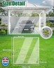 Erfolkerz 8'H x8'W Outdoor Vinyl Curtain 19oz Thicked Clear Tarps, Vinyl Patio Enclosure,Clear Outdoor Curtains Heavy Duty Waterproof Transparent Tarp with Grommets for Patio Gazebo Balcony Pergola
