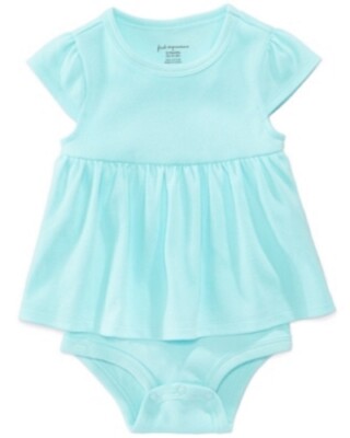 New First Impressions Baby Girls Cotton Bodysuit Dress Choose Size MSRP $20