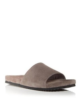 

The Mens Store Мужские шлепанцы серые замшевые, США, Черный