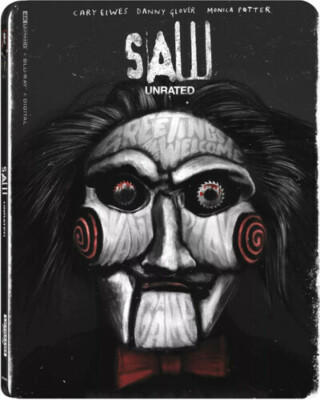 New Factory Sealed - SAW UNRATED (4K ULTRA HD+BLU-RAY+DIGITAL) With SLIPCOVER