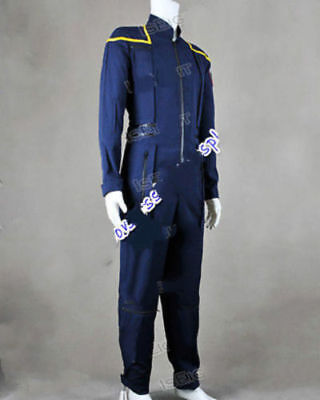 Star Trek Cosplay Kirk Enterprise Costume Archer Jumpsuit Uniform Suit Outfit :A