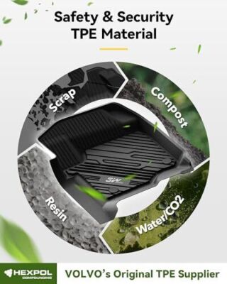 3W Floor Mats For Ford F250 F350 F450 Super Duty 2017-2024 CrewCab with Storage