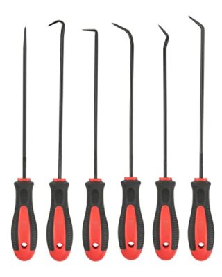 ROTATION Extra Long Precision Hook and Pick Set 6-Piece Set Chrome Vanadium S