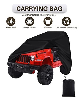 Large Children's Ride-On Toy Car Cover, Electric Jeep Power Wheels Cover, UV ...
