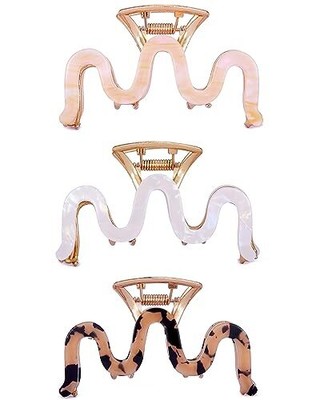 Metal Hair Claw Clips 3.5 Inch Hair Clips Sinide Large Cellulose Pattern A
