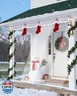 Erfolkerz 8'H x8'W Outdoor Vinyl Curtain 19oz Thicked Clear Tarps, Vinyl Patio Enclosure,Clear Outdoor Curtains Heavy Duty Waterproof Transparent Tarp with Grommets for Patio Gazebo Balcony Pergola
