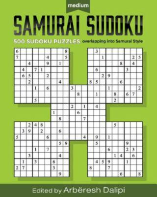 Samurai Sudoku Puzzle Book : 500 Medium Puzzles overlapping into 100 SamuraiStyl