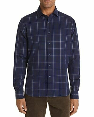 Blooming 258451 Men Check-Print Classic Fit Long Sleeve Shirt Size X-Large