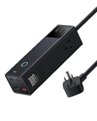 Baseus Charging Station 100W, 7-Port GaN USB C Charger Power Strip
