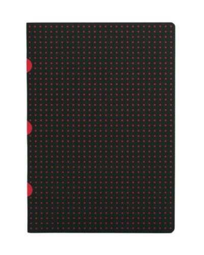 Black on Red / Black on Red (set of Two) A5 Lined Notebooks by ...
