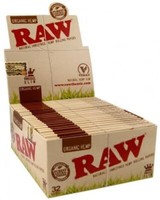 2 Boxen (100x) RAW King Size slim ORGANIC aus Bio Hanf Öko Papers Blättchen NEU!