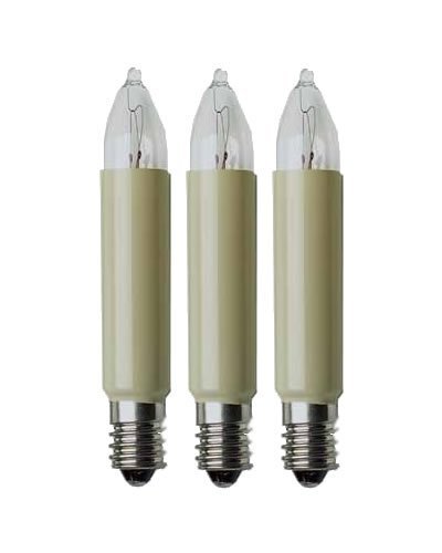 3x EGB Kleinschaftkerze 65mm elfenbein E10 alle Ausführungen 3 Stück