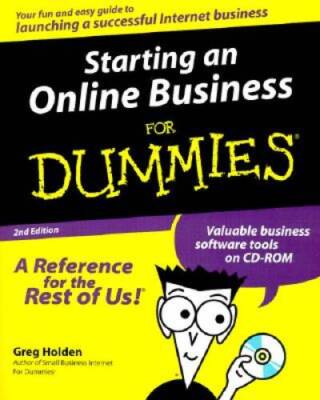 Starting an Online Business For Dummies - Paperback By Holden, Greg - VERY GOOD