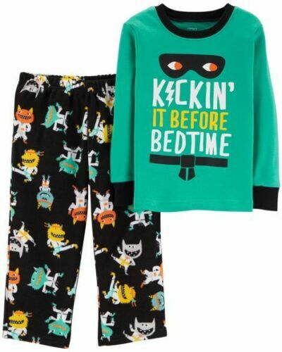 NWT Carters Two-Piece Kickin' it Before Bedtime Boys Sleepwear Sz 12m