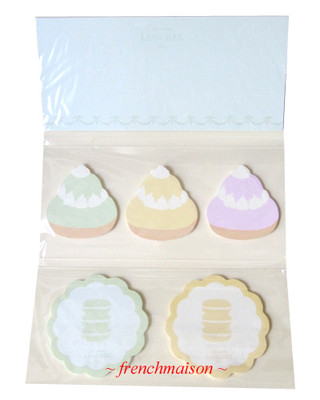 Laduree French Paris MACARON Pastry 6 Kinds Sticky MEMO Notes New U.S. Seller