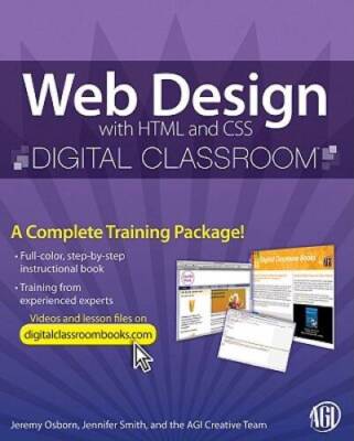 Web Design with HTML and CSS Digital Classroom, (Book and Vid - VERY GOOD