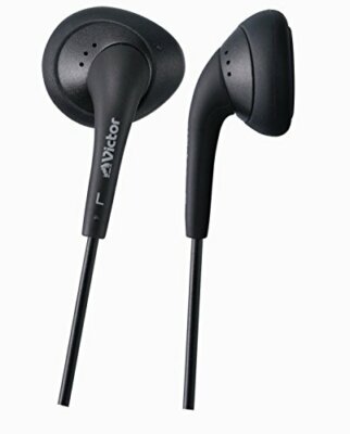 JVC Victor In-ear Stereo Headphones | HP-F240-B Black JAPAN