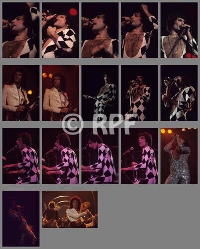 Queen 78/10/28 photo SETb, 17 photos 4x6, Freddie Mercury - DALLAS