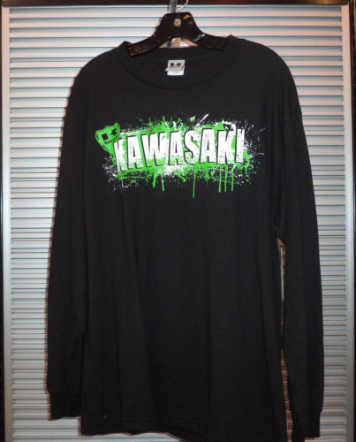 Kawasaki Black Motorcycle Shirts
