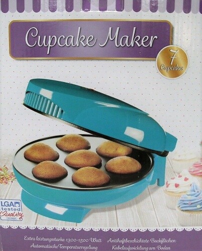 Cupcake Maker für 7 Mini Cupcakes 1500 Watt