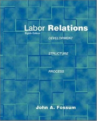LABOR RELATIONS: DEVELOPMENT, STRUCTURE, PROCESSES By John A Fossum - Hardcover