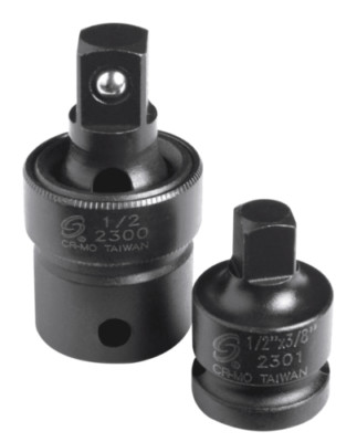 Sunex 2pc 1/2'' Drive Impact Universal Joint Adapter Swivel Sockets Set 2300SE