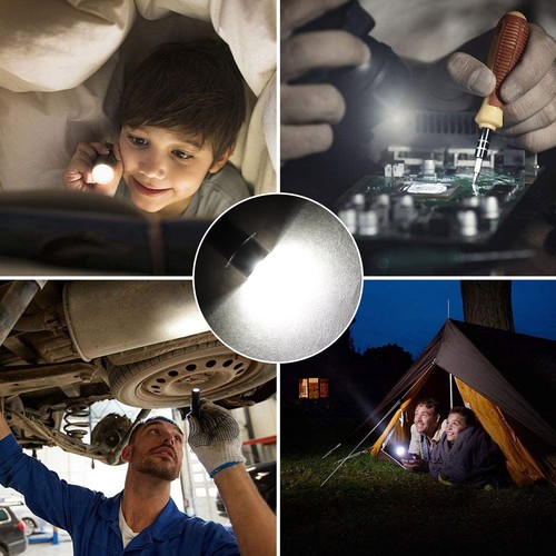 4Pcs P13.5S 3-12V LED Flashlight Bulbs Upgrade Work Lamps for Maglite Cell 3200K