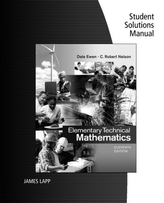 STUDENT SOLUTIONS MANUAL FOR EWEN/NELSON'S ELEMENTARY By Dale Ewen **BRAND NEW**