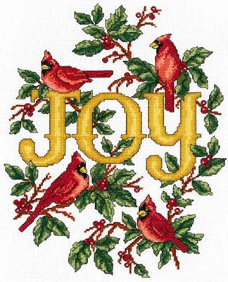 10% Off Imaginating, Inc. Counted X-stitch chart - Cardinals Joy