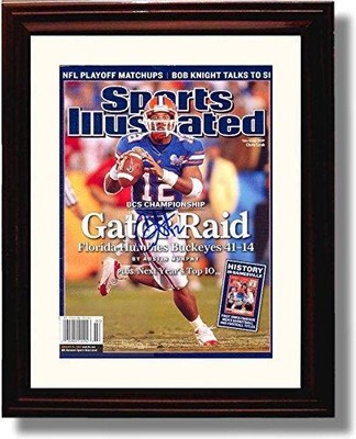 Framed 8x10 Chris Leak ''Gator Raid'' 2006 National Champs SI Autograph Promo