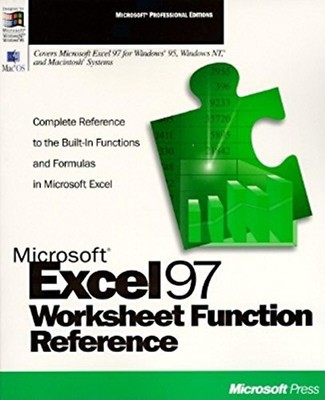 MICROSOFT EXCEL WORKSHEET FUNCTION REFERENCE (MICROSOFT By Microsoft Press *NEW*
