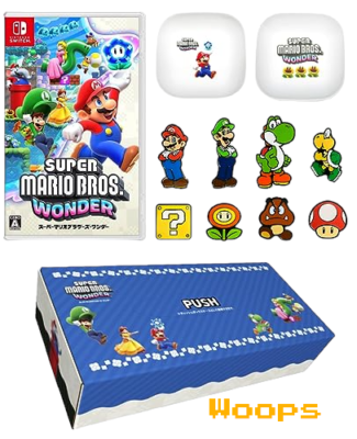 Switch Super Mario Bros Wonder Limited Game Software & Plate