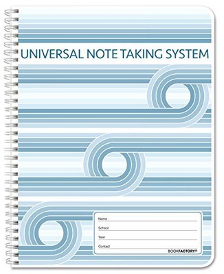 Universal Note Taking System (Cornell Notes) / NoteTaking Notebook - 120 Page...