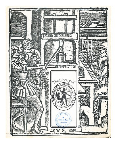 Royal College Of Physicians Of London The Early Printers: Catalogue Of An Exhibi