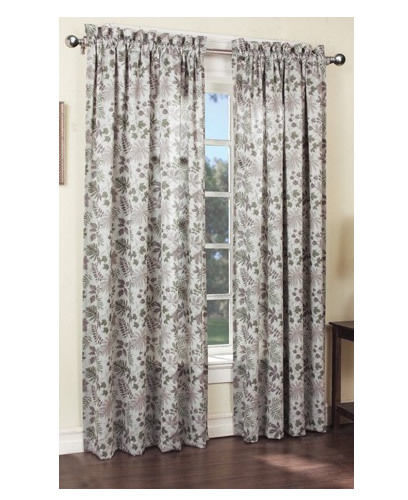 Nature Print Polyester Window Curtains & Drapes