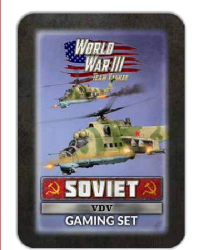 Советский игровой набор ВДВ Tin Red Dawn World War III Team Yankee