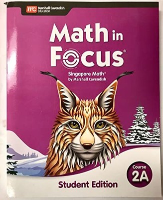 Student Edition Volume A Course 2 2020 (Math in Focus)